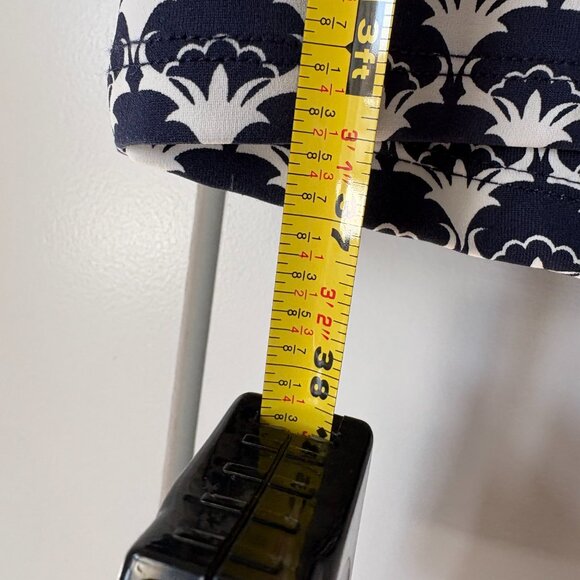 Like New Talbots Faux Wrap Dress in Navy and White - Size P Petite - Picture 5 of 9